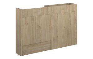 Eden 1236mm Slim Basin & WC Unit Pack - Havana Oak (Grey Cab)